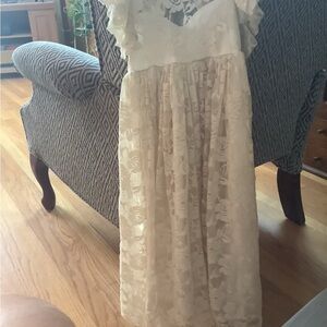 💜Just couture ecru lace dress size 2 ( 90 in Euro sizing)